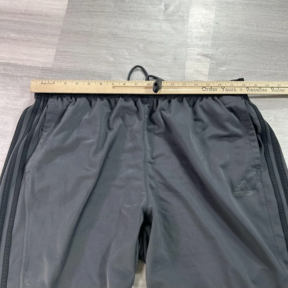 Adidas Primegreen Track Pants Mens 2XL Gray 3 Stripe Zip Hem Athletic IC4469